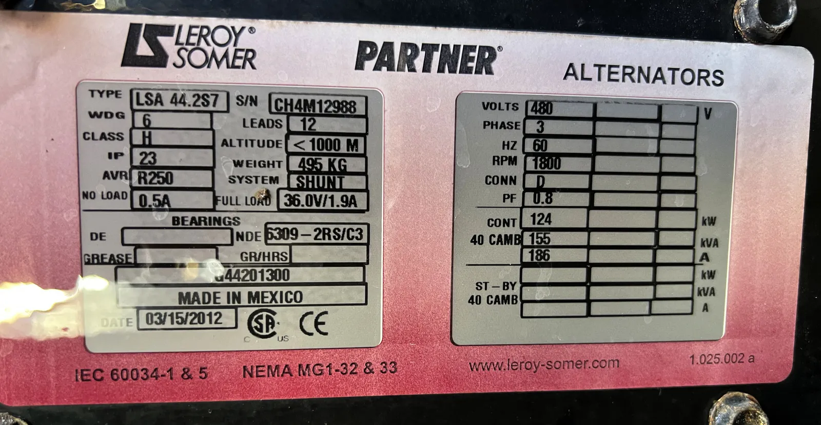 115kW Atlas Copco Diesel Generator Set - Image 6