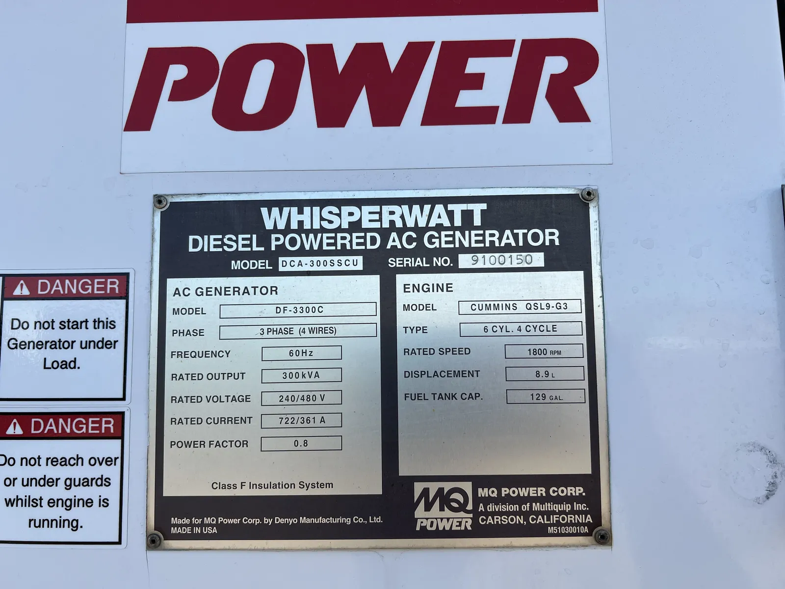 240kW Multiquip Diesel Generator Set - Image 6