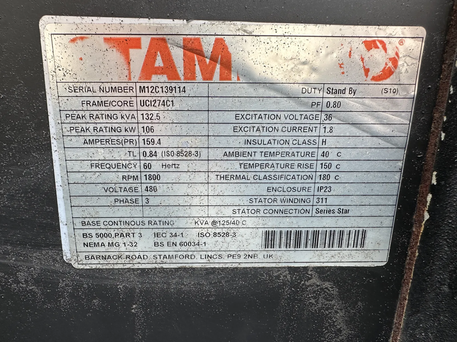 106kW Atlas Copco Diesel Generator Set - Image 6