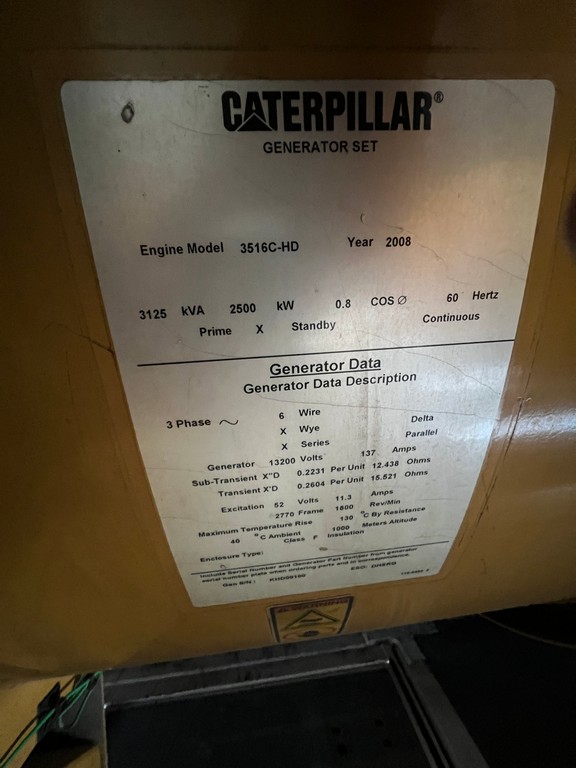 Used CAT 3516CHD Generator Set – 13.2kV - Image 14