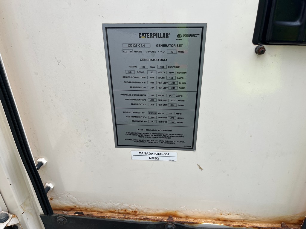 Used CAT XQ125 Generator Set - Image 13