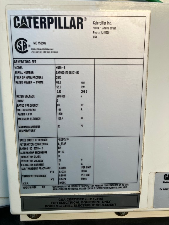 Used CAT XQ60 Generator Set Used CAT XQ60 Generator Set - Image 19